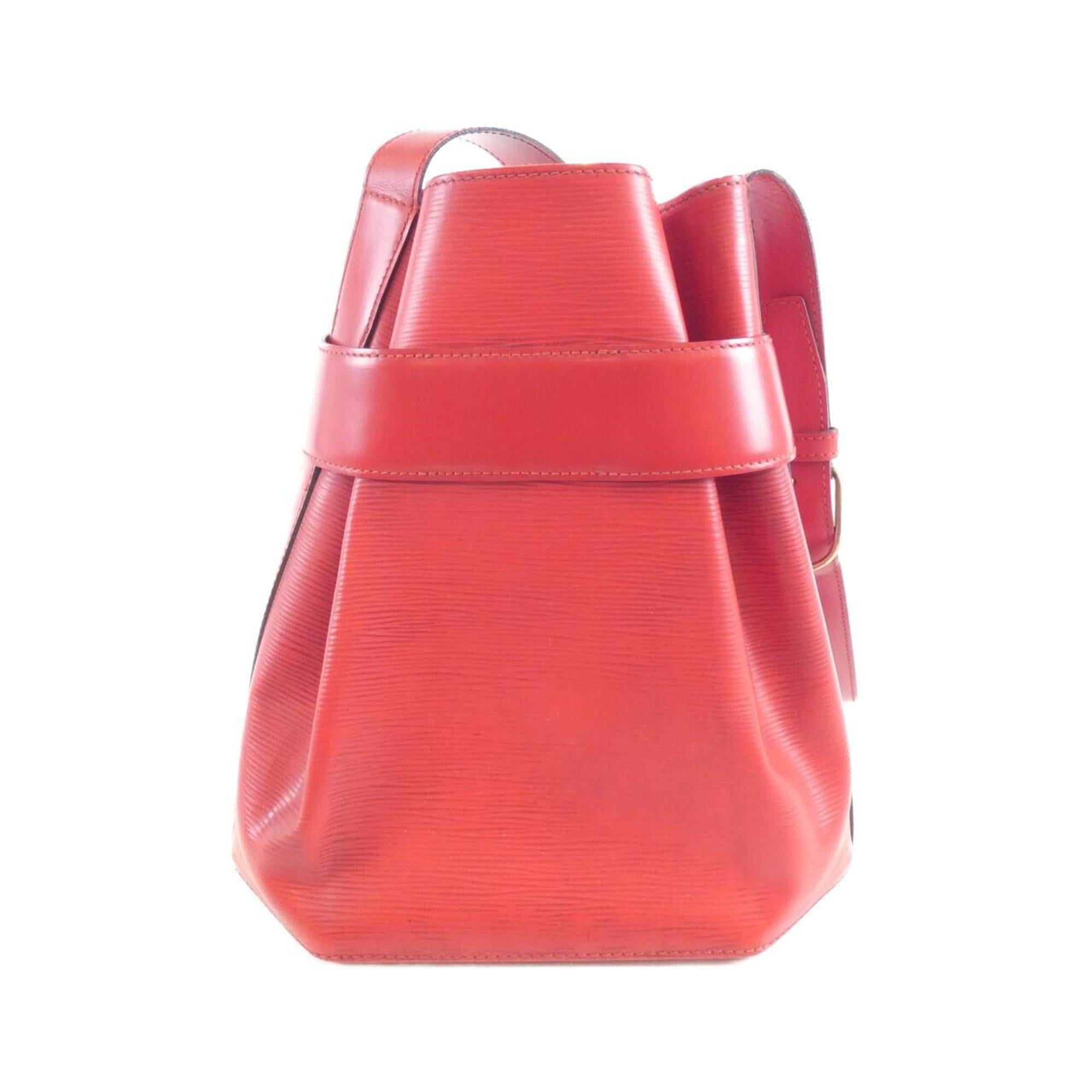 Louis Vuitton Epi Red Color Leather Shoulder Bag (Pre-Owned)