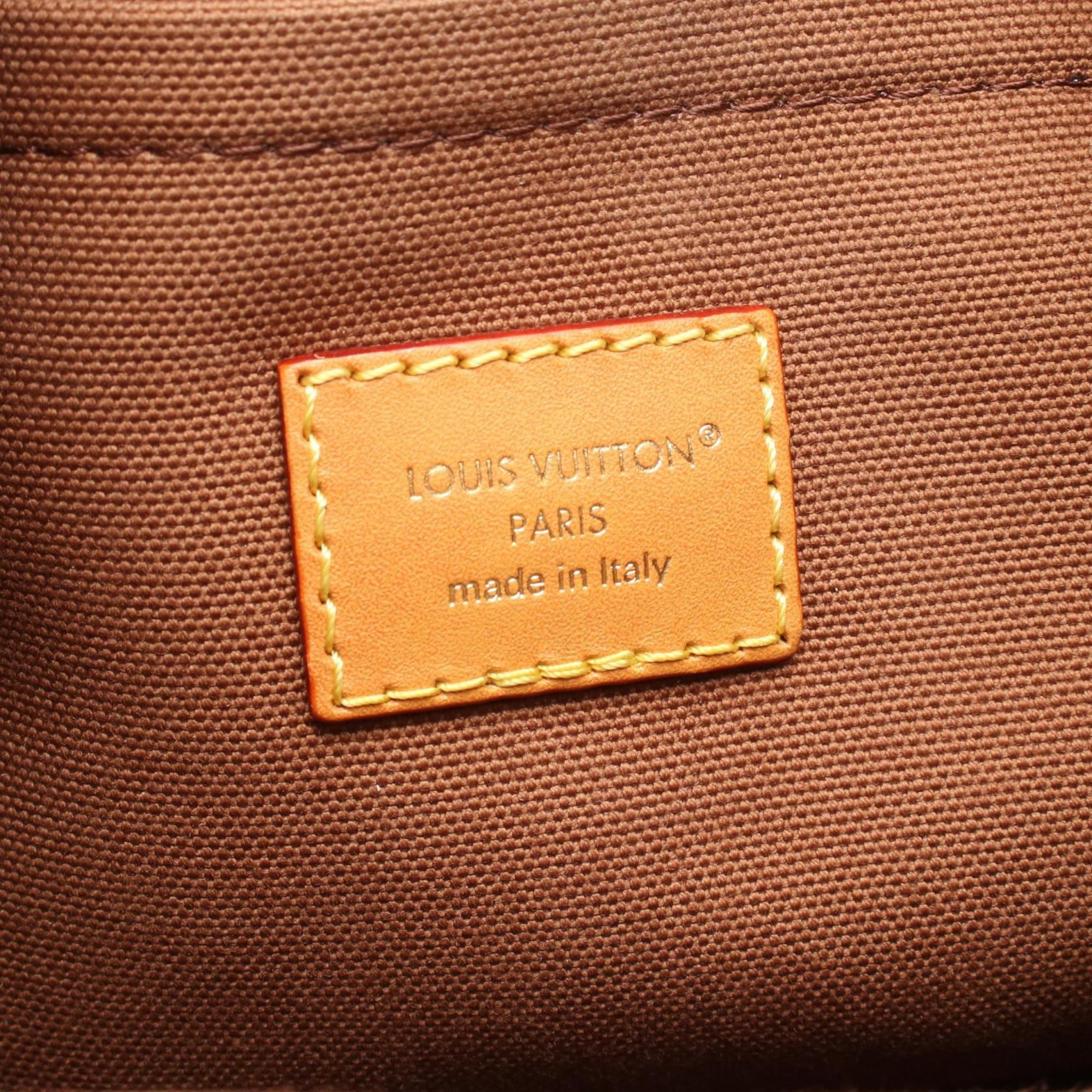 Louis Vuitton Brown Coated Canvas Leather Handbag (Pre-Owned)