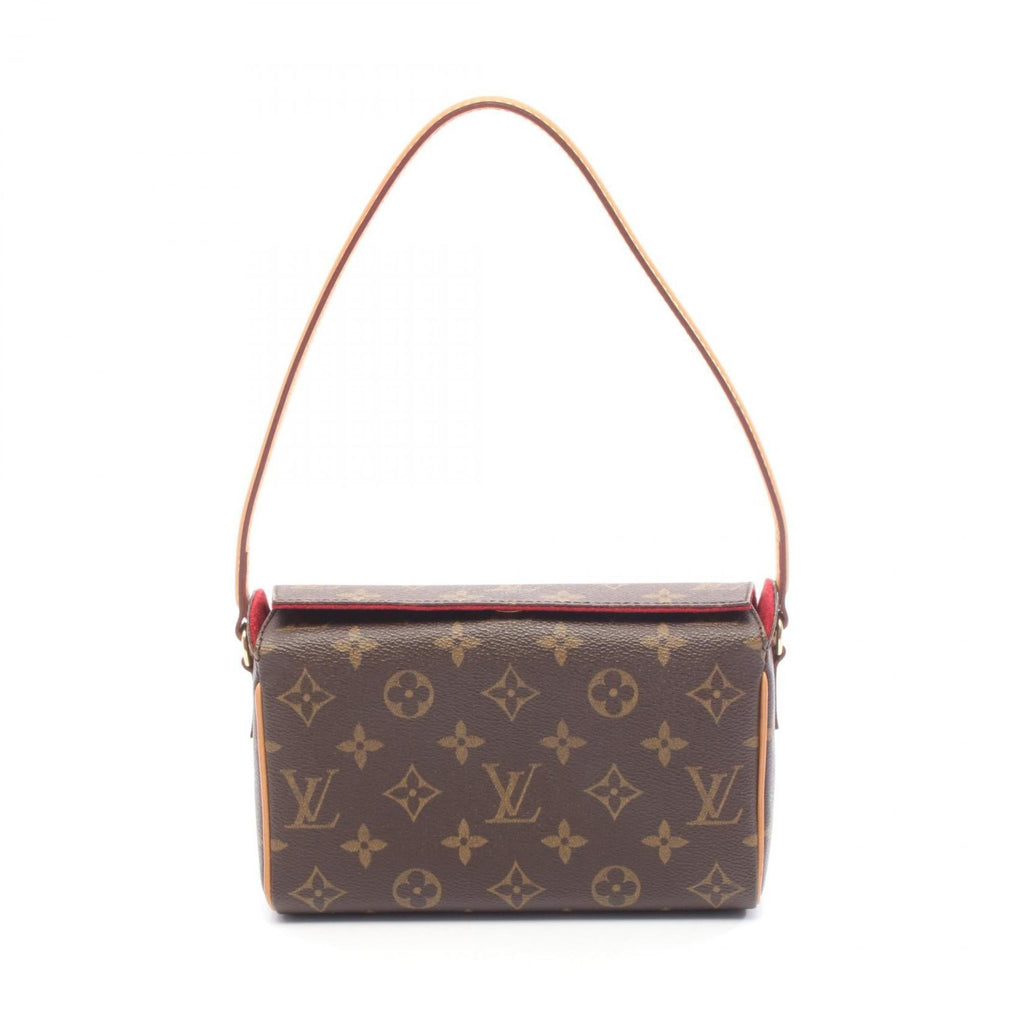 Louis Vuitton Monogram Brown Coated Canvas Leather Handbag (Pre-Owned)