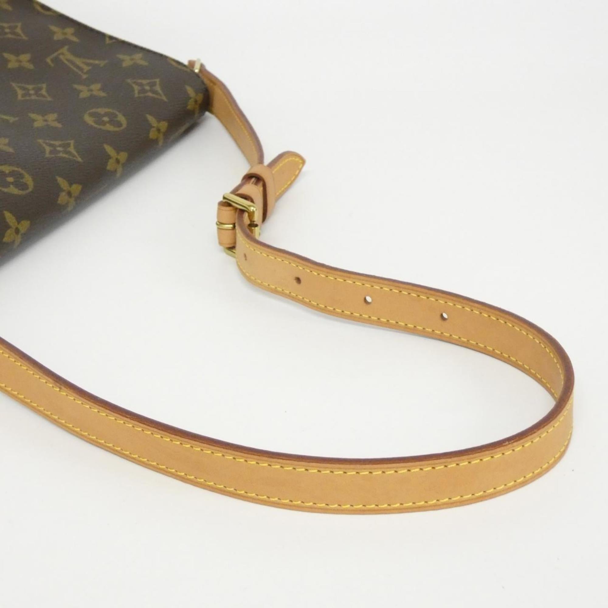 Louis Vuitton Monogram Marron Coated Canvas Shoulder Bag (Pre-Owned)