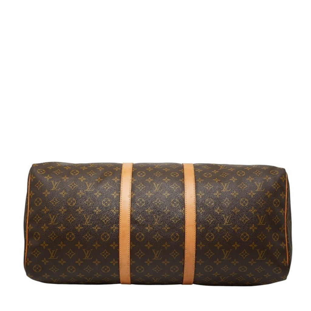 Louis Vuitton Brown Pvc Leather Boston Bag (Pre-Owned)