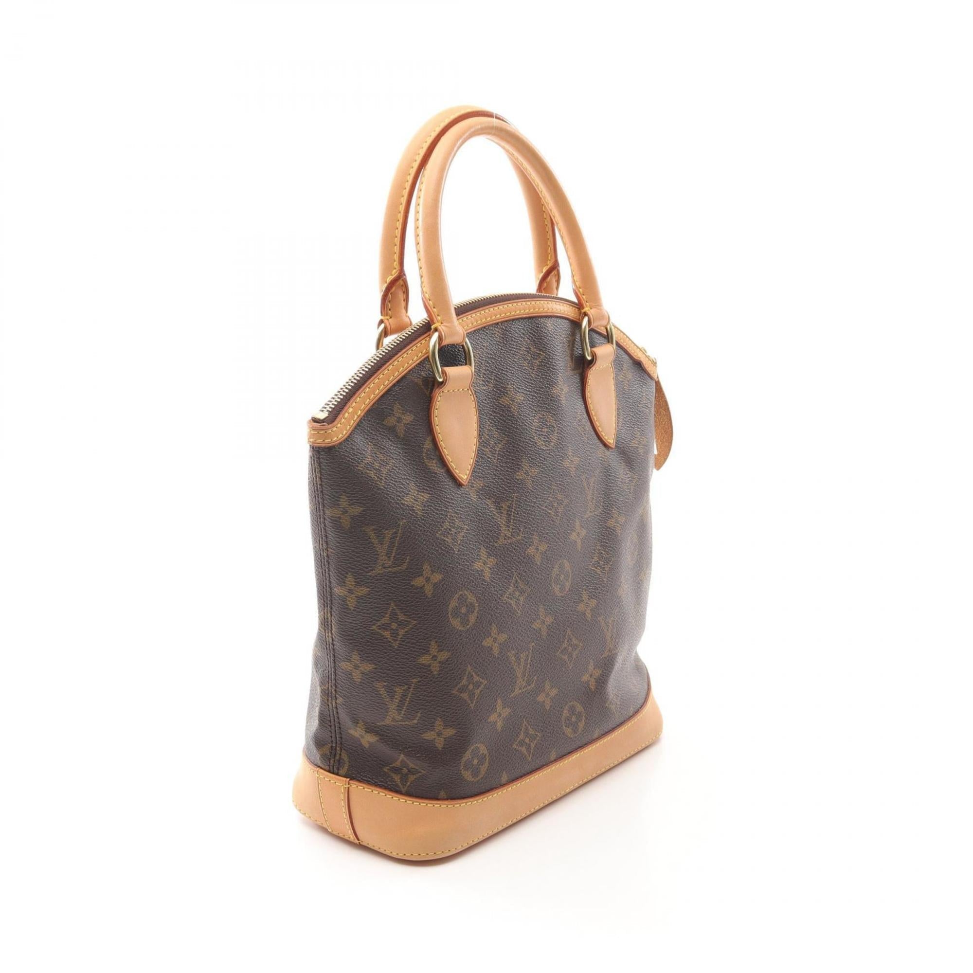 Louis Vuitton Monogram Brown Coated Canvas Leather Handbag (Pre-Owned)