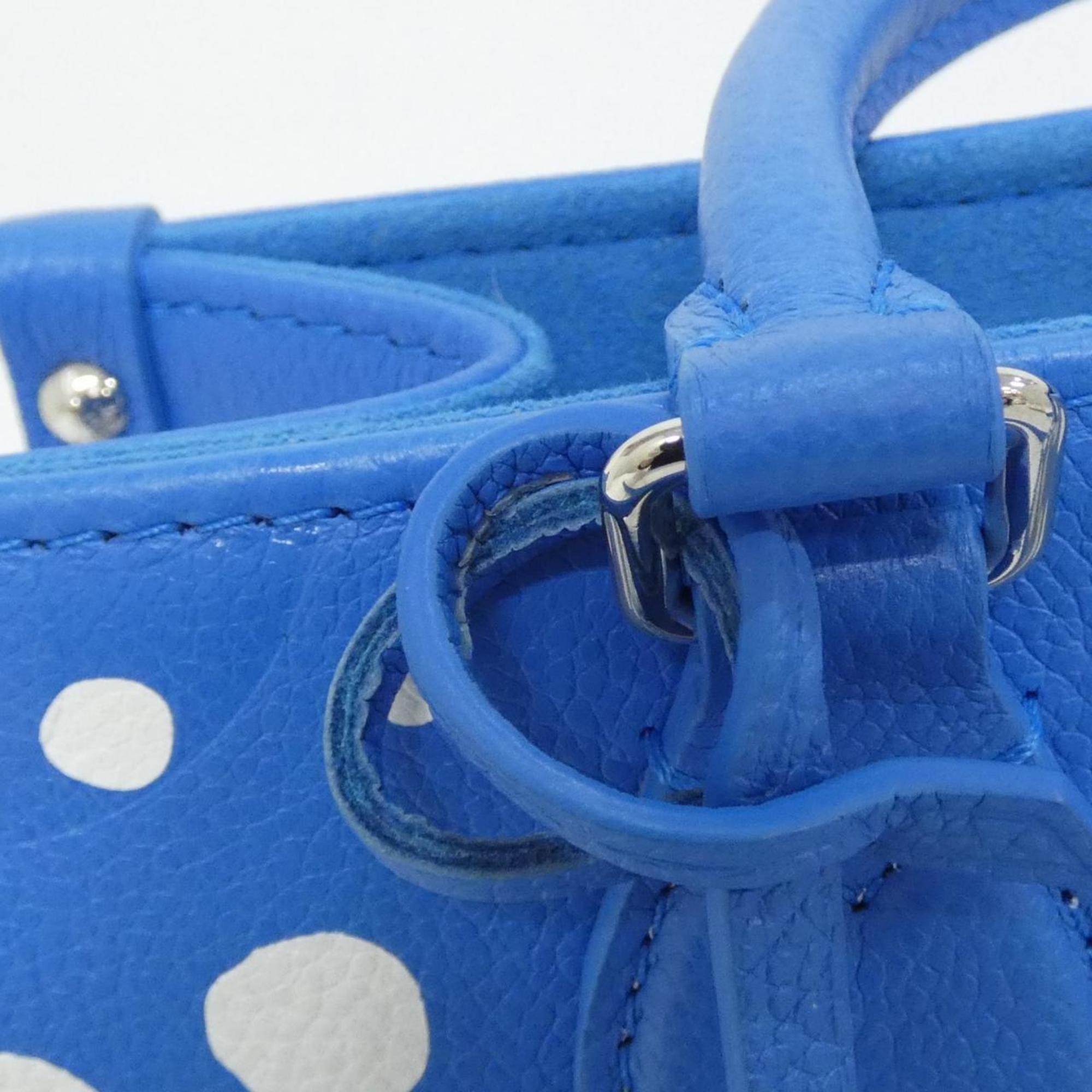 Louis Vuitton Monogram Empreinte Blanc Blue Leather Handbag (Pre-Owned)