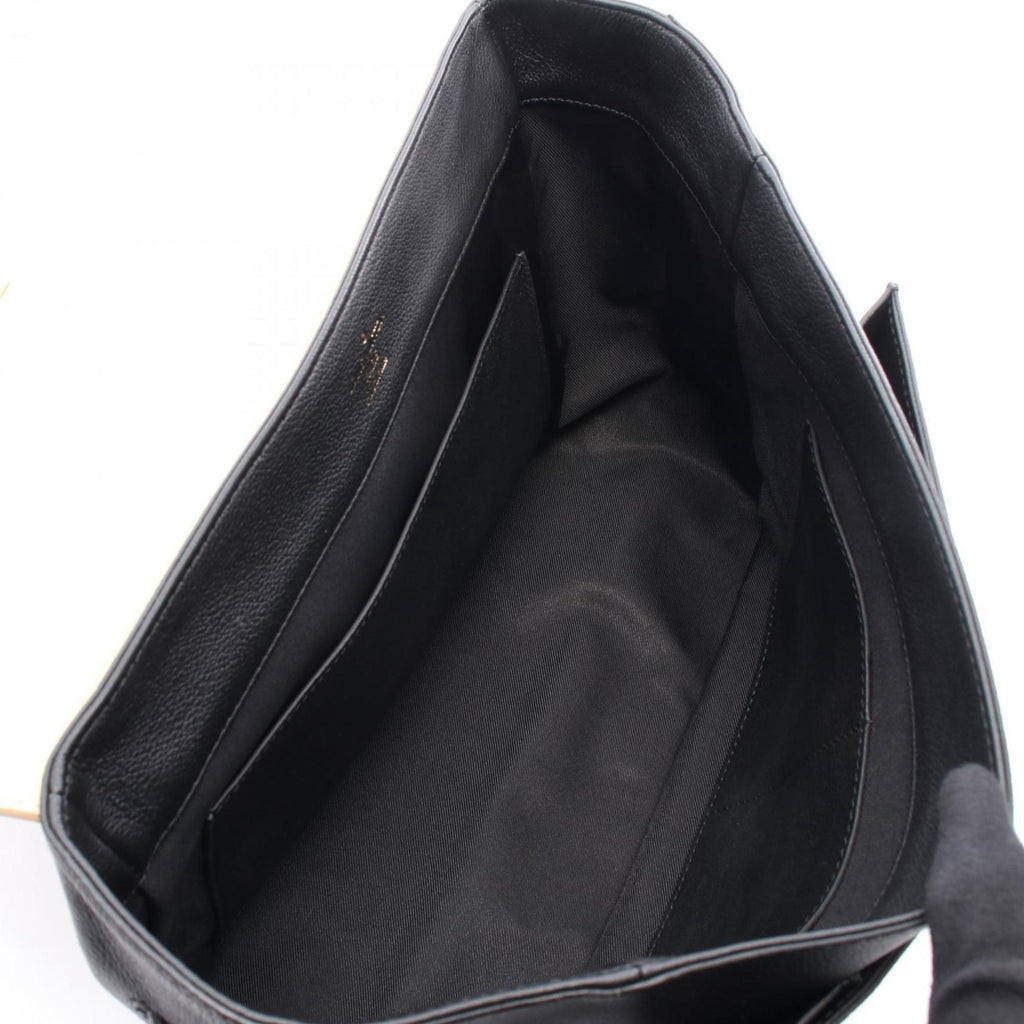 Louis Vuitton Black Ivory Leather Handbag (Pre-Owned)
