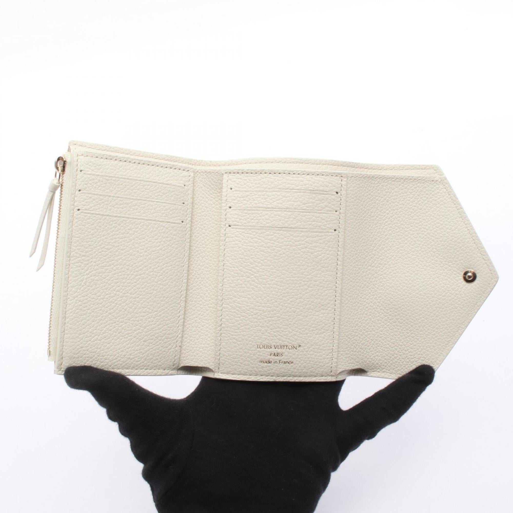 Louis Vuitton Peach Pink White Monogram Empreinte Wallet (Tri-Fold) (Pre-Owned)