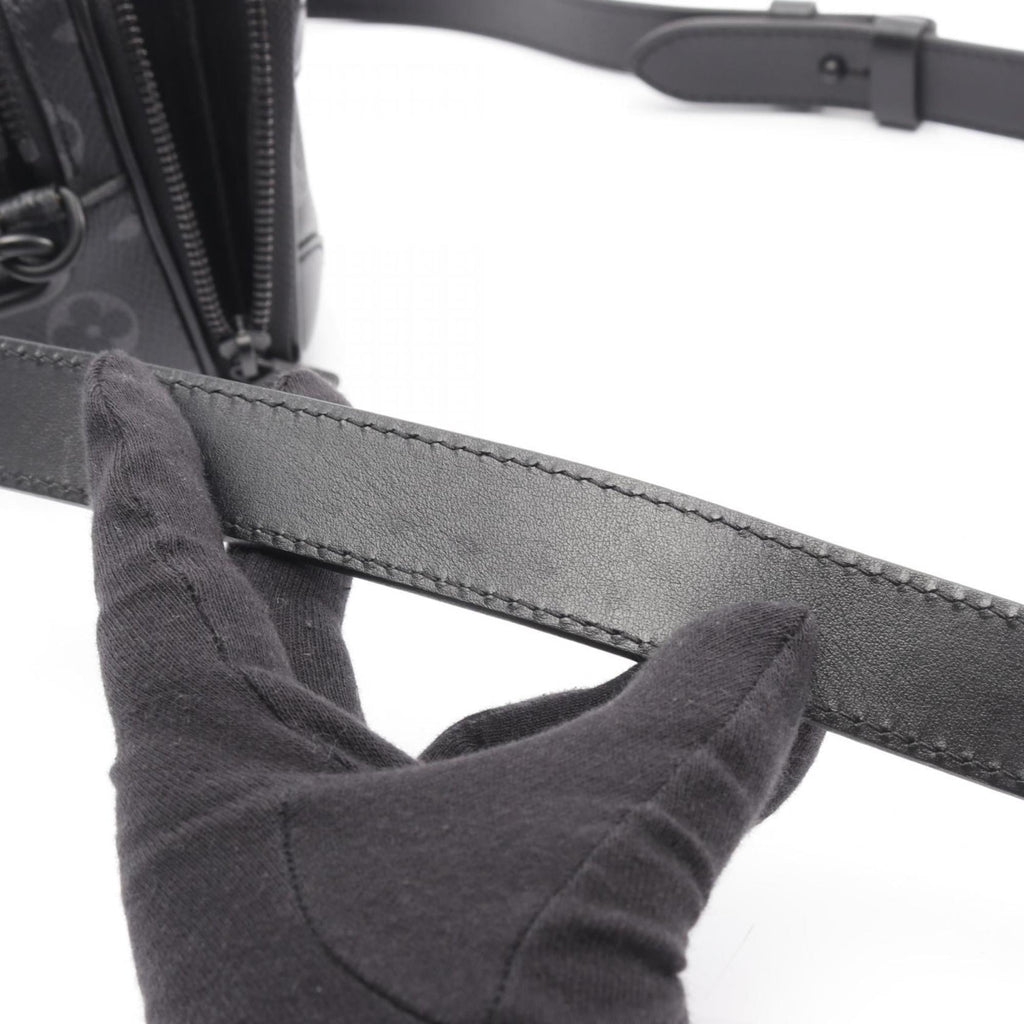 Louis Vuitton Black Coated Canvas Shoulder Bag (Pre-Owned)