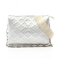 Louis Vuitton Silver Leather Shoulder Bag (Pre-Owned)