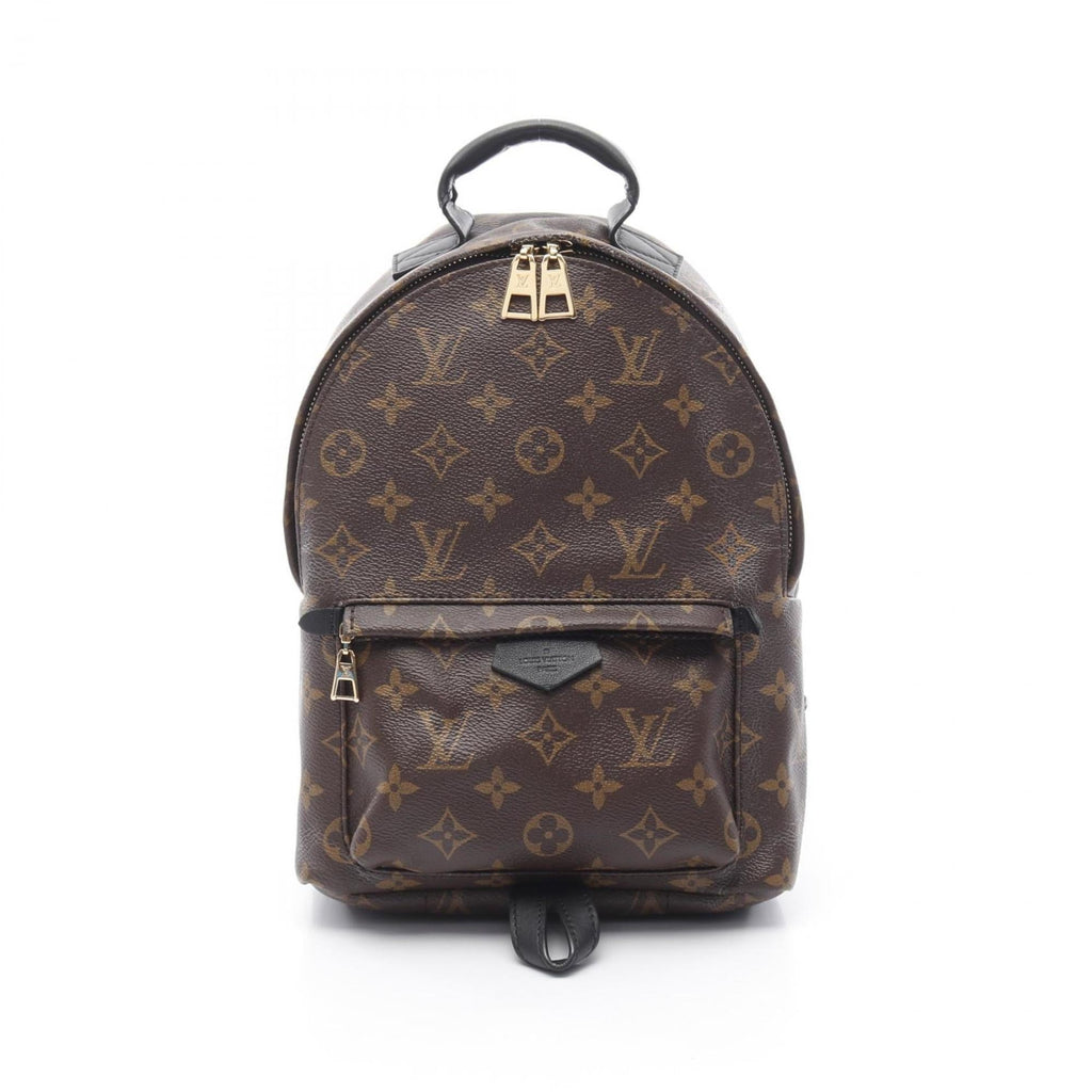 Louis Vuitton Black Brown Pvc Coated Canvas Leather Backpack (Pre-Owned)