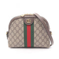Ophidia Dome Shoulder Bag GG Coated Canvas Small