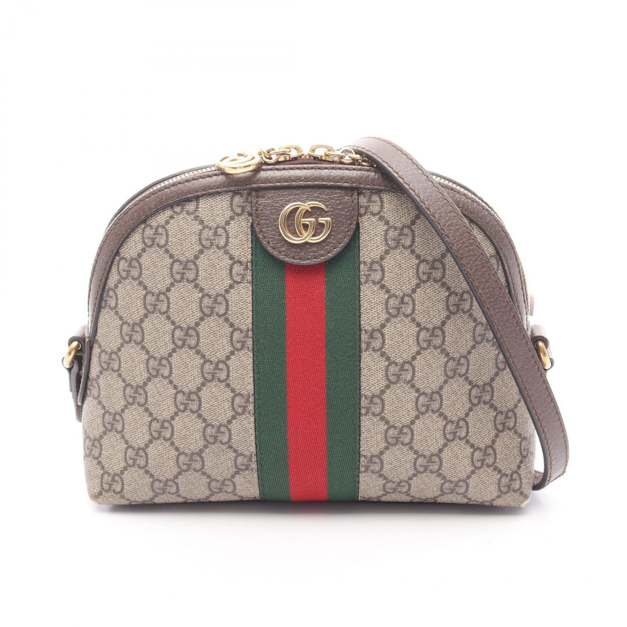 Ophidia Dome Shoulder Bag GG Coated Canvas Small