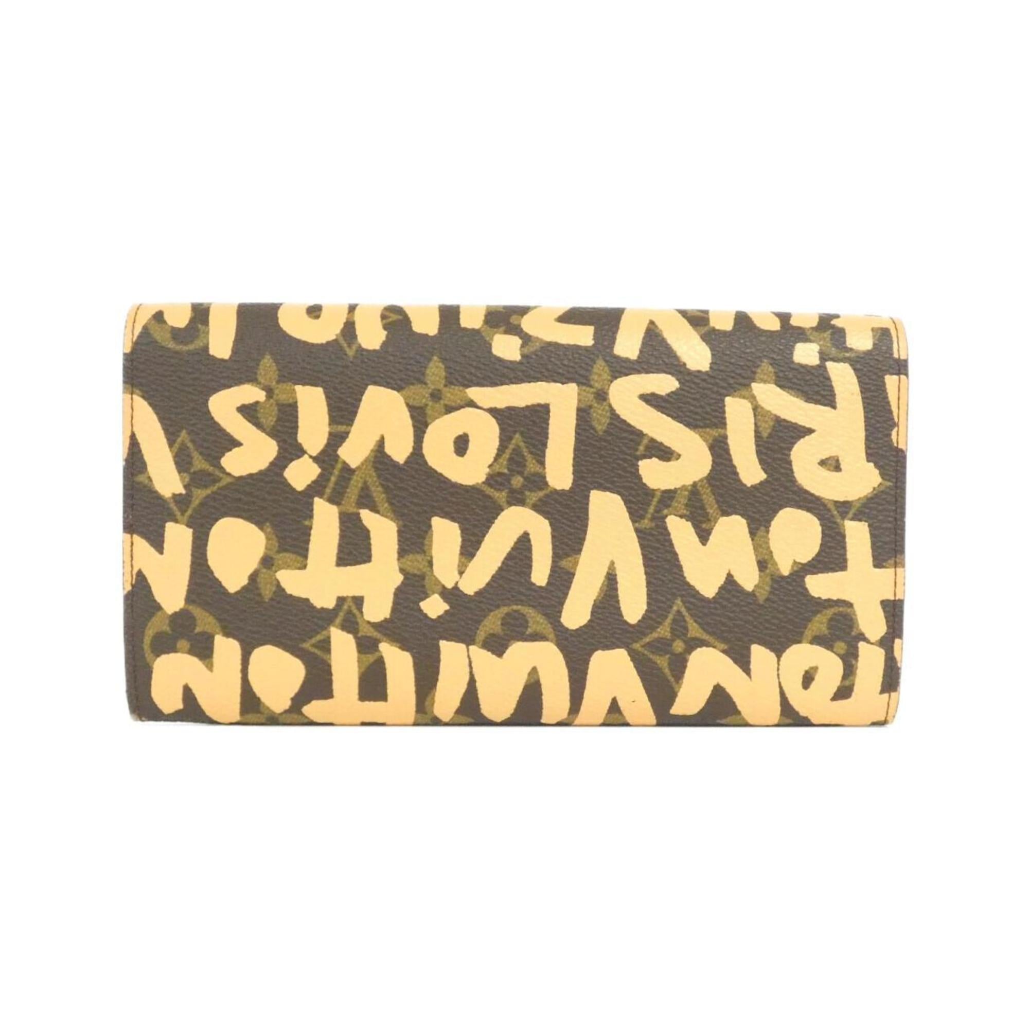 Louis Vuitton Brown Coated Canvas Long Wallet (Bi-Fold) (Pre-Owned)