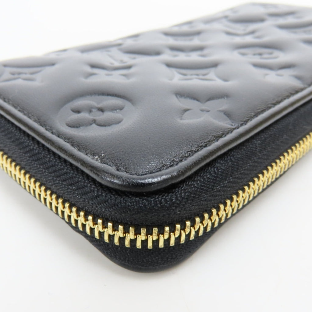 Louis Vuitton Black Noir Leather Coin Purse/Coin Case (Pre-Owned)