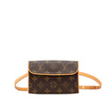 Louis Vuitton Monogram Brown Pvc Leather Pochette Sling Bag (Pre-Owned)
