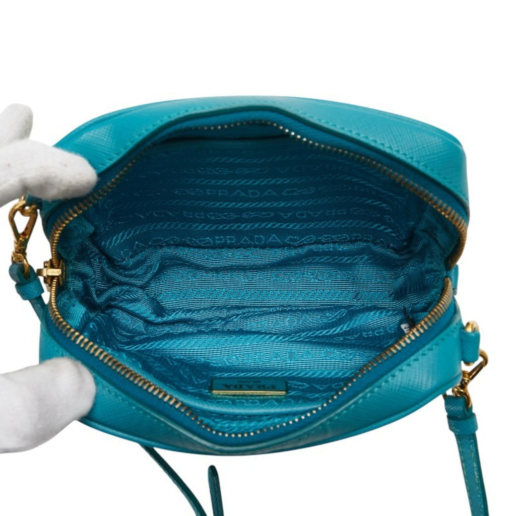 Zip Crossbody Bag Saffiano Leather Mini