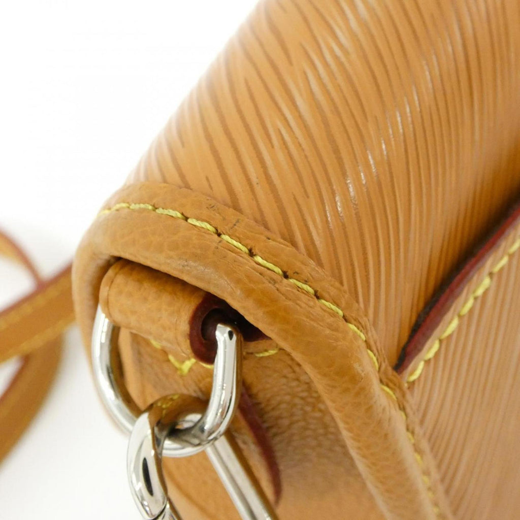 Louis Vuitton Gold Brown Gold Orange Leather Shoulder Bag (Pre-Owned)