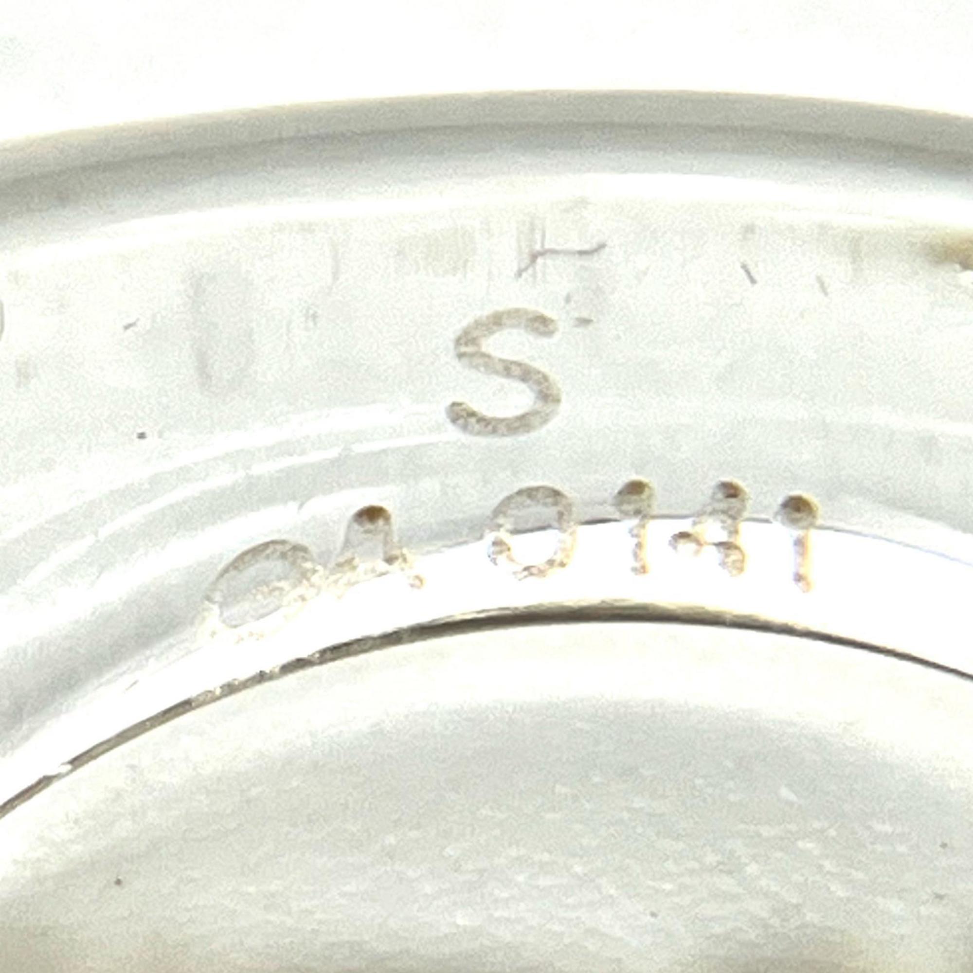 Louis Vuitton Silver Clear Band Ring (Pre-Owned)