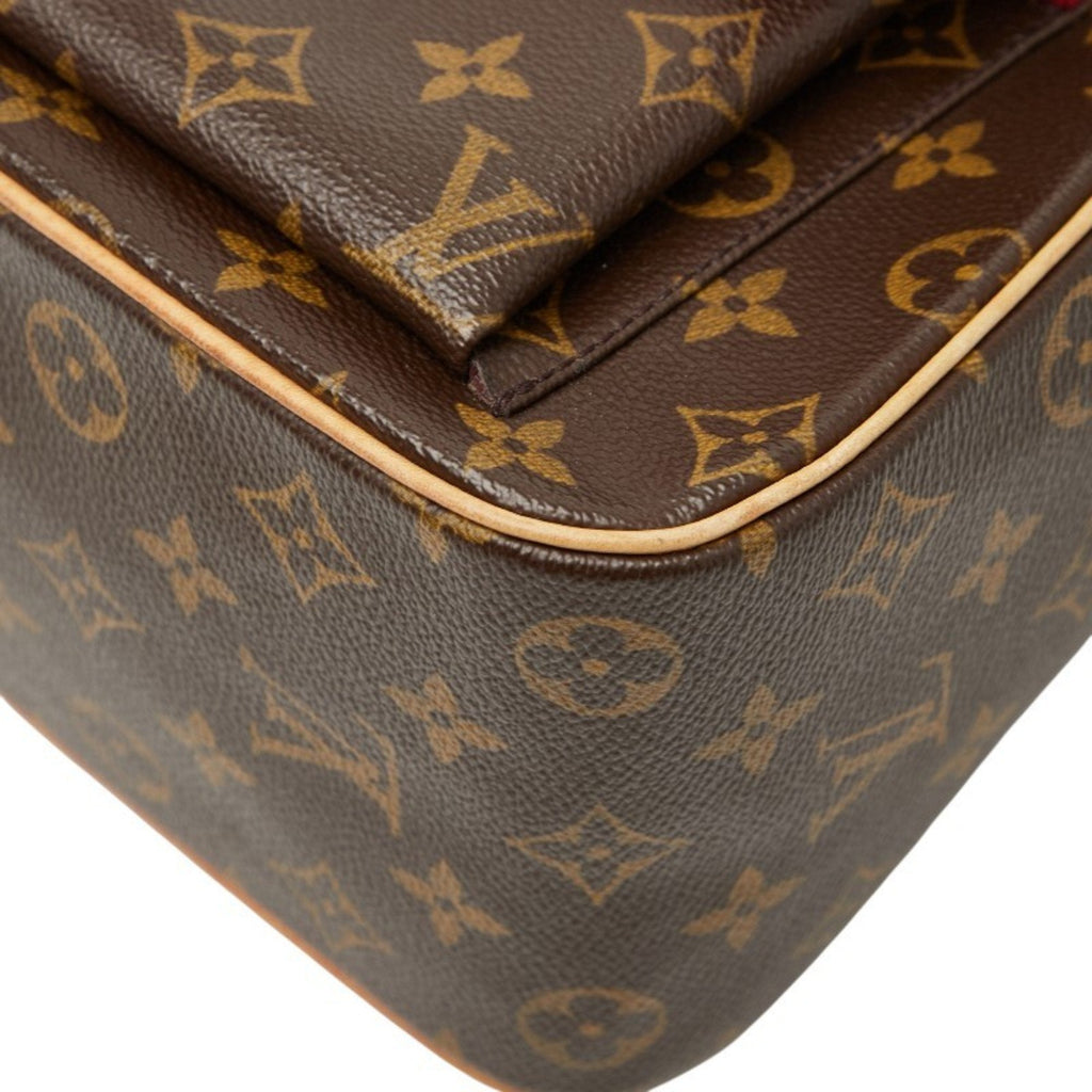 Louis Vuitton Brown Pvc Leather Handbag (Pre-Owned)