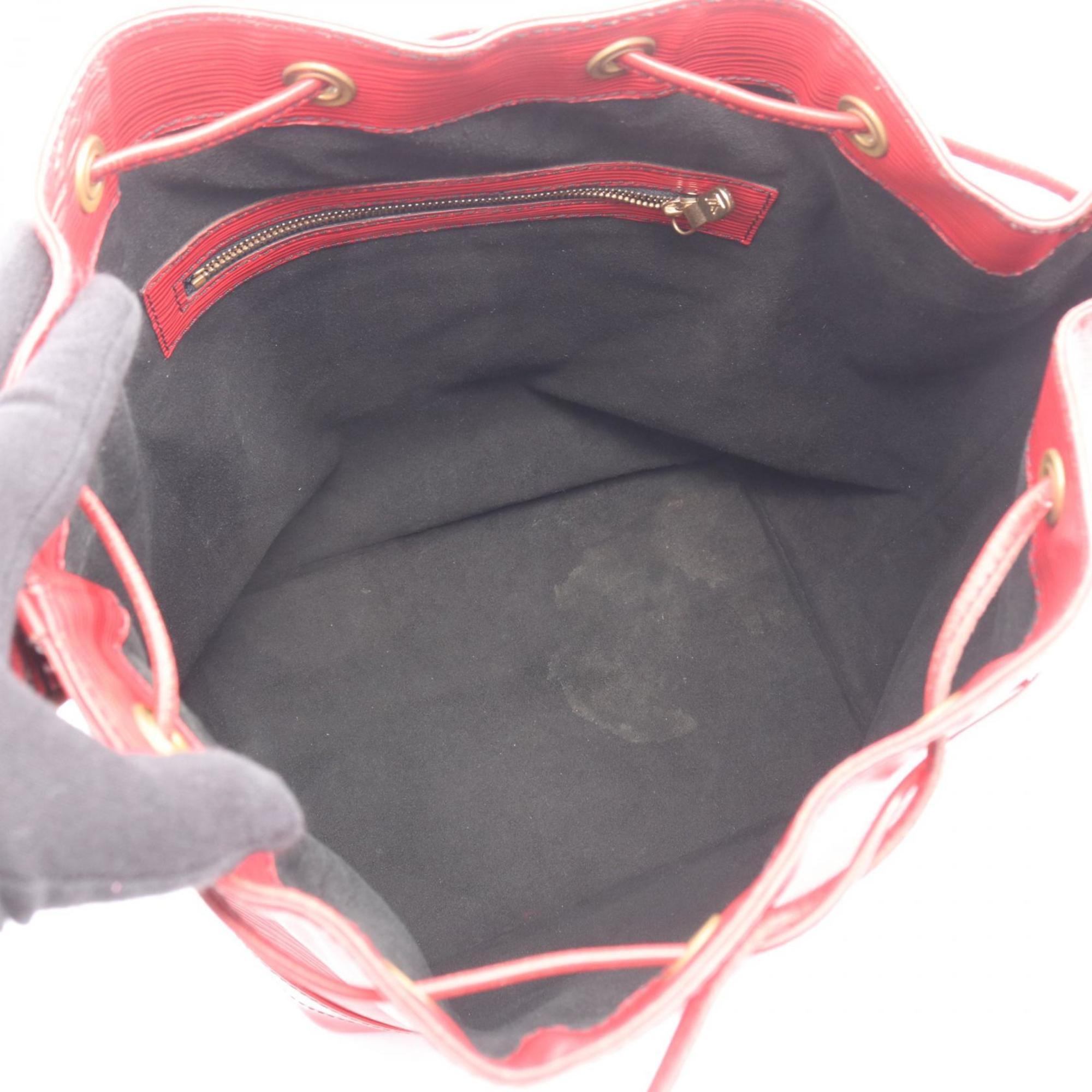 Louis Vuitton Castilian Red Red Color Leather Shoulder Bag (Pre-Owned)
