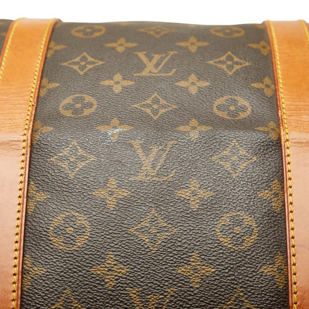 Louis Vuitton Brown Pvc Leather Boston Bag (Pre-Owned)