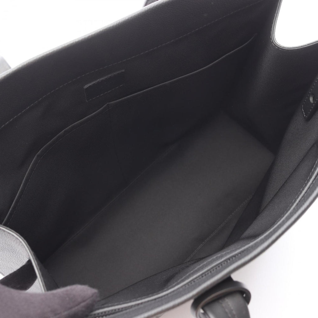 Louis Vuitton Black Leather Tote Bag (Pre-Owned)