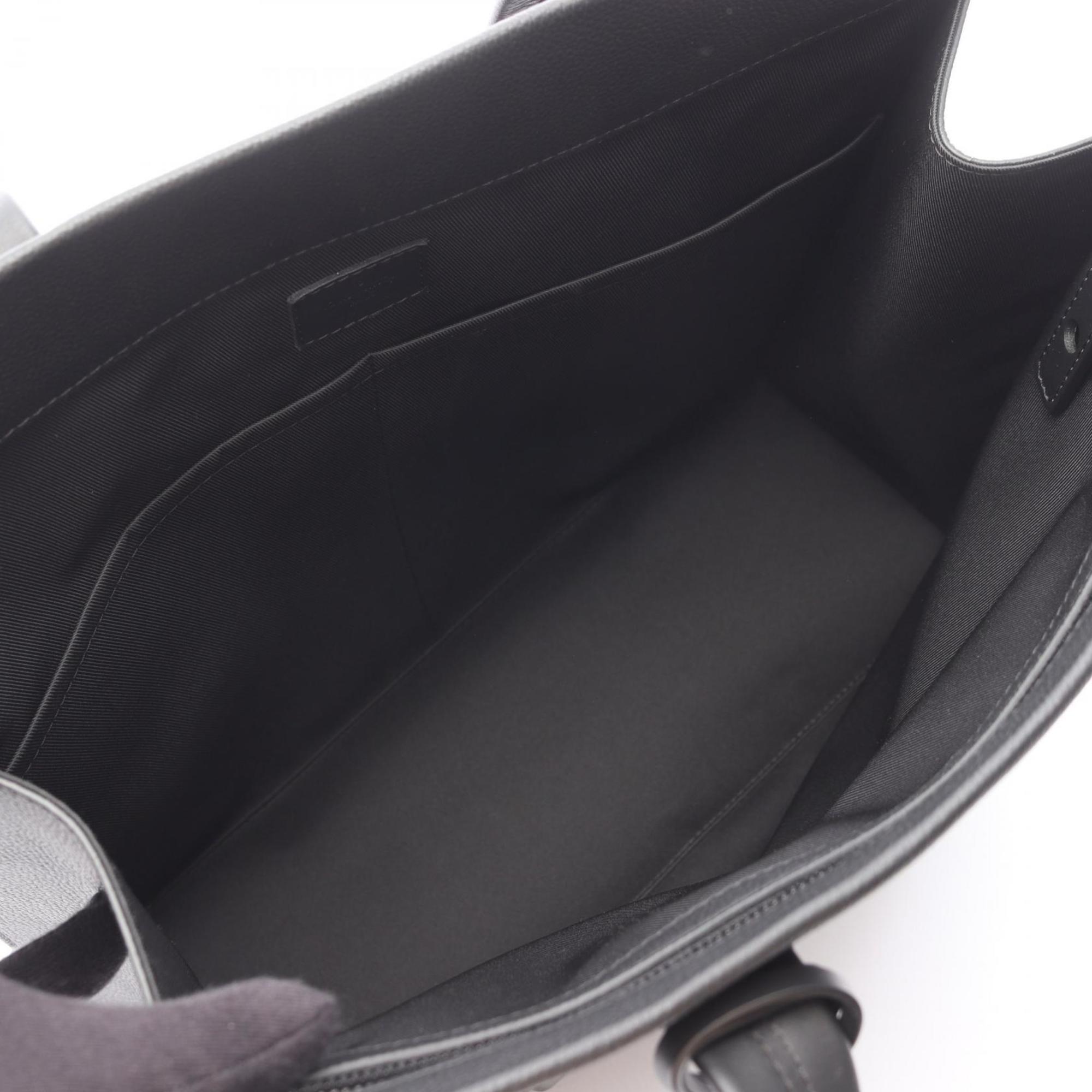 Louis Vuitton Black Leather Tote Bag (Pre-Owned)