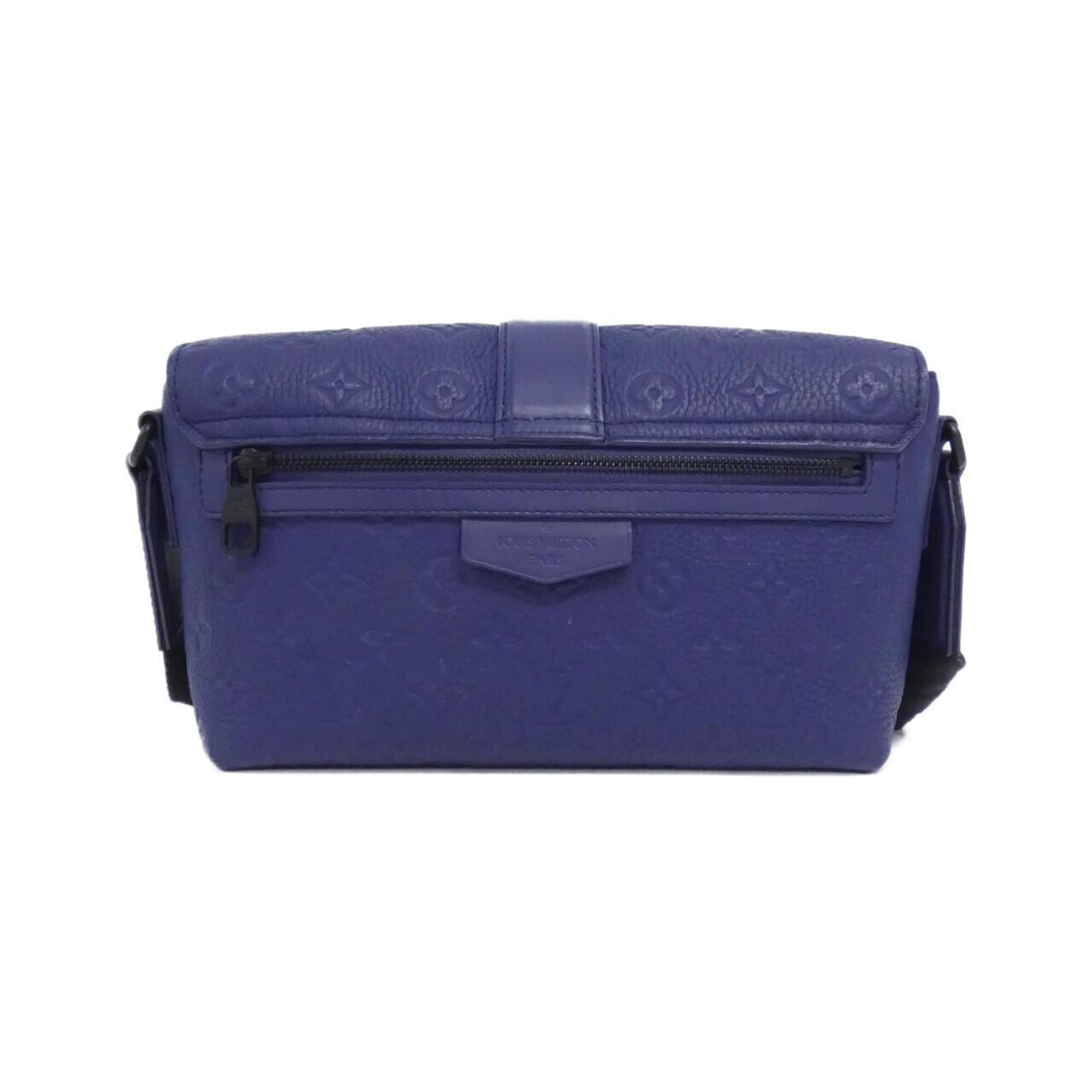 Louis Vuitton Taurillon Blue Nuit Leather Shoulder Bag (Pre-Owned)