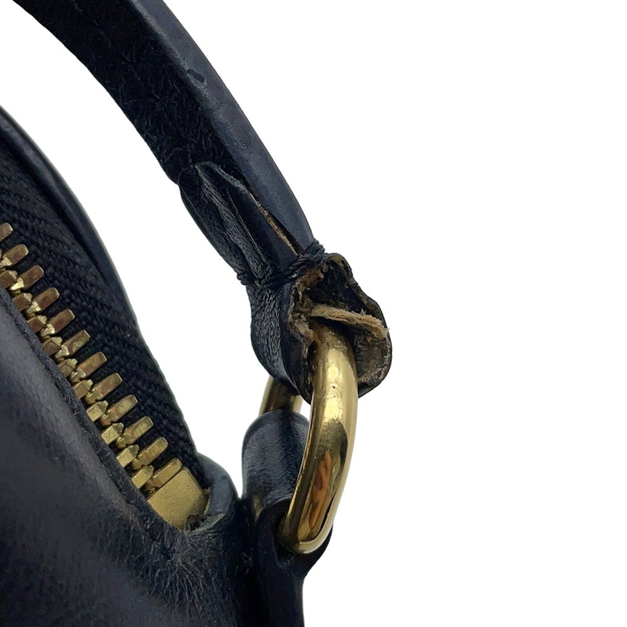 Louis Vuitton Black Monogram Noir Monogram Leather Shoulder Bag (Pre-Owned)