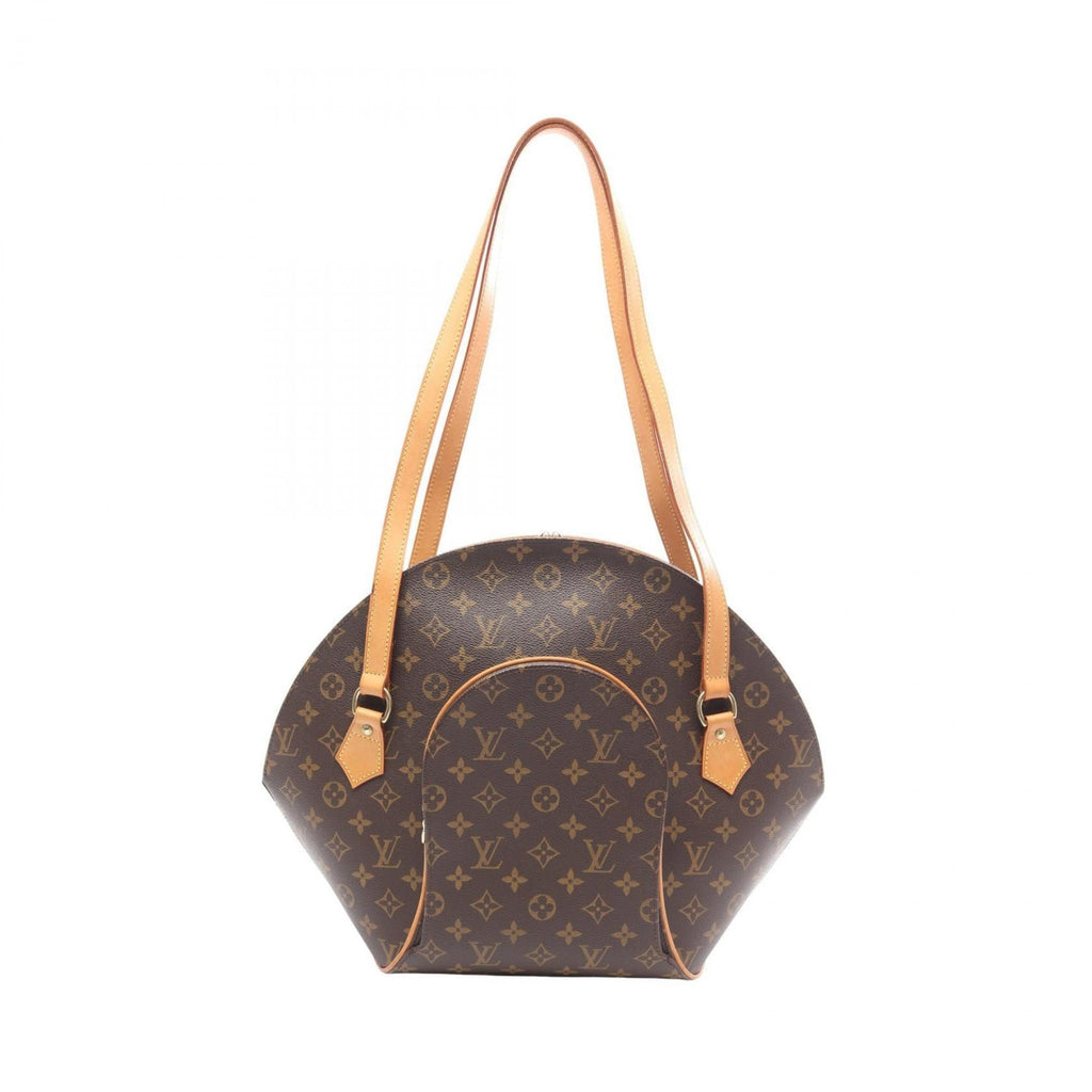 Louis Vuitton Brown Coated Canvas Leather Shoulder Bag (Pre-Owned)