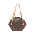 Louis Vuitton Brown Coated Canvas Leather Shoulder Bag (Pre-Owned)