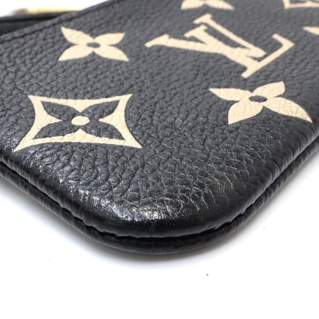 Louis Vuitton Monogram Empreinte Beige Black Leather Coin Purse/Coin Case (Pre-Owned)