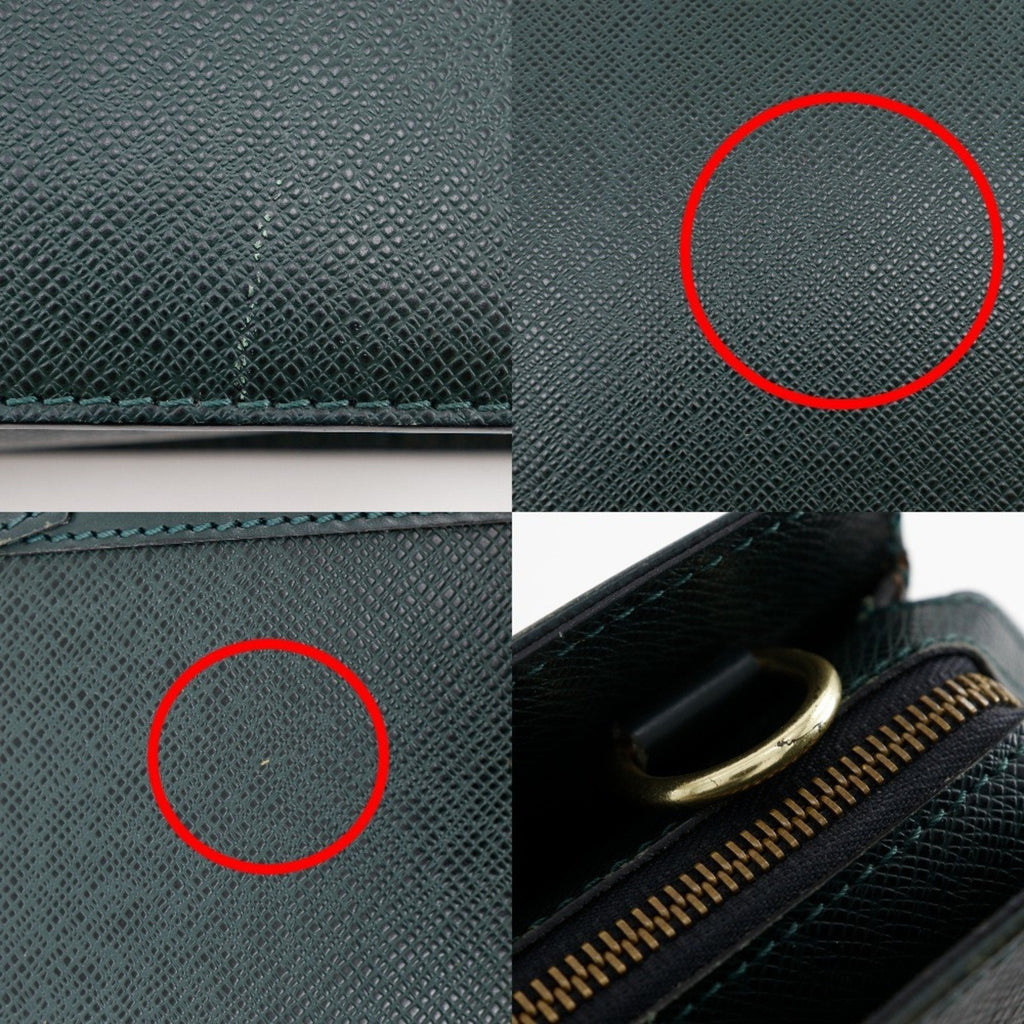 Louis Vuitton Episea Green Taiga Leather Briefcase (Pre-Owned)