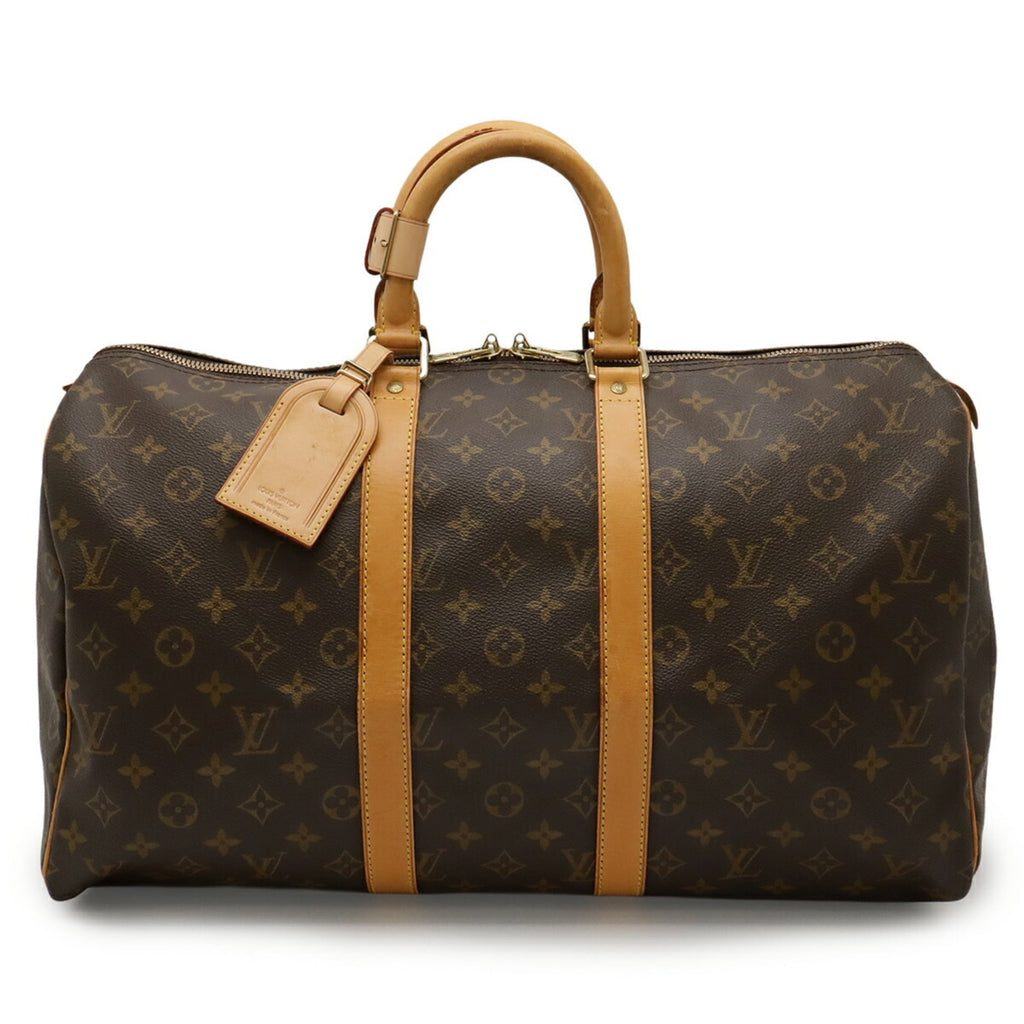 Louis Vuitton Brown Pvc Boston Bag Handbag (Pre-Owned)