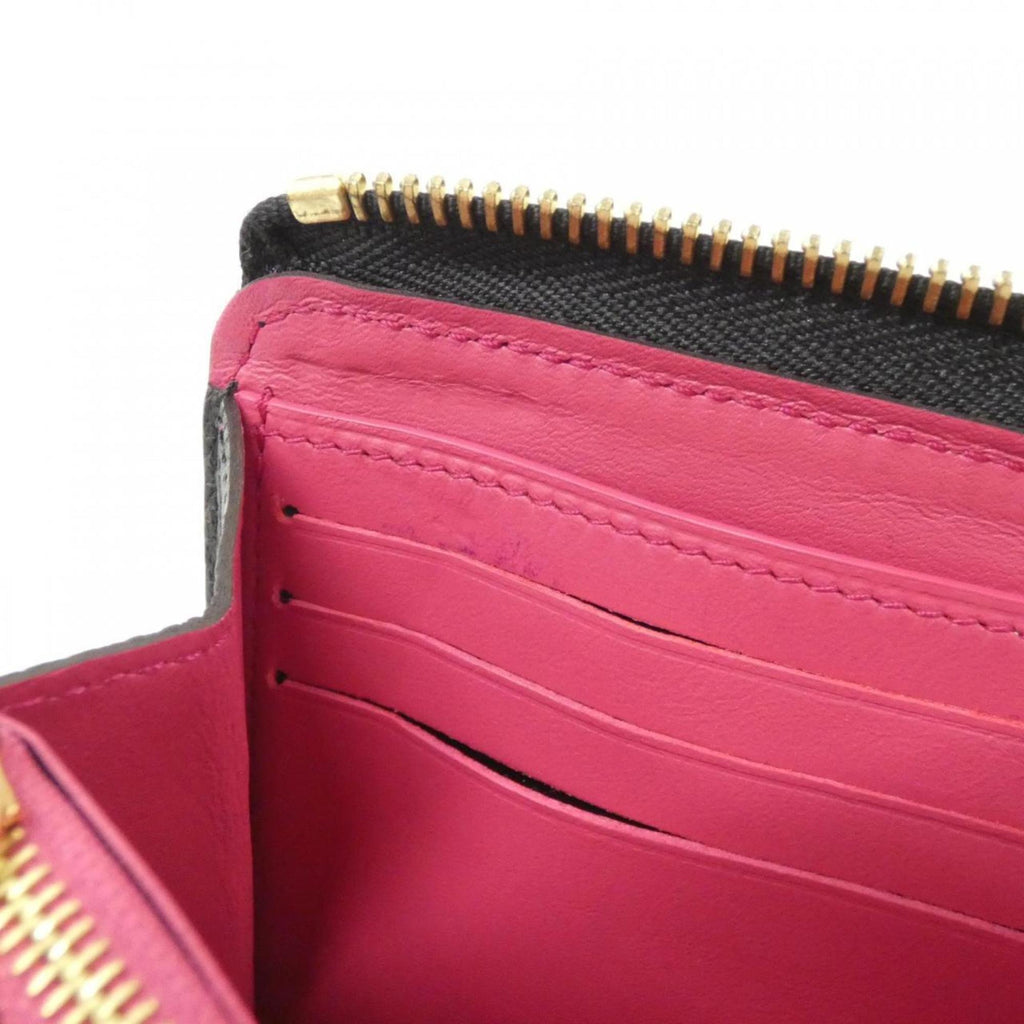 Louis Vuitton Black Leather Long Wallet (Bi-Fold) (Pre-Owned)