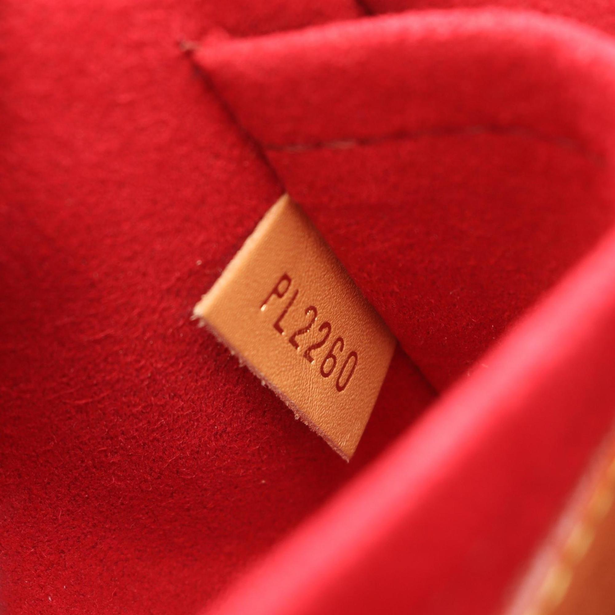 Louis Vuitton Brown Monogram Coated Canvas Leather Shoulder Bag (Pre-Owned)