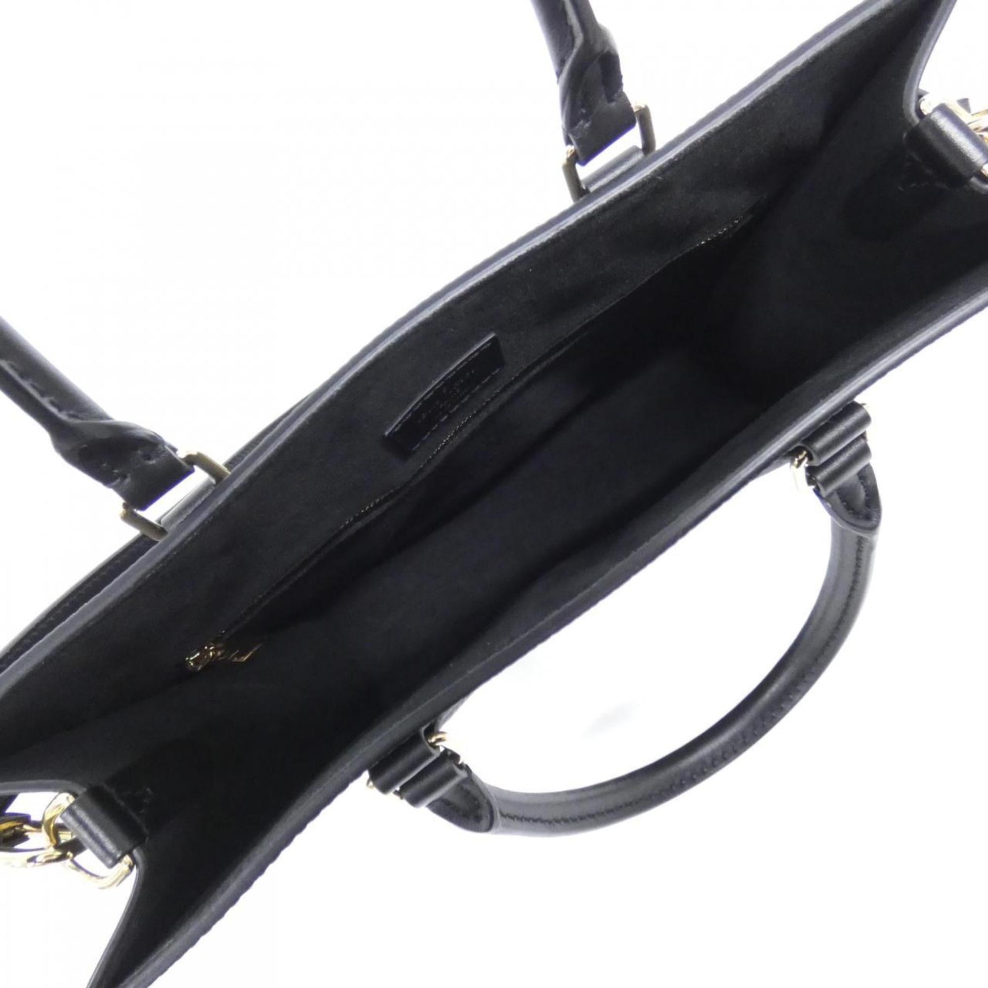 Louis Vuitton Black Leather Handbag (Pre-Owned)