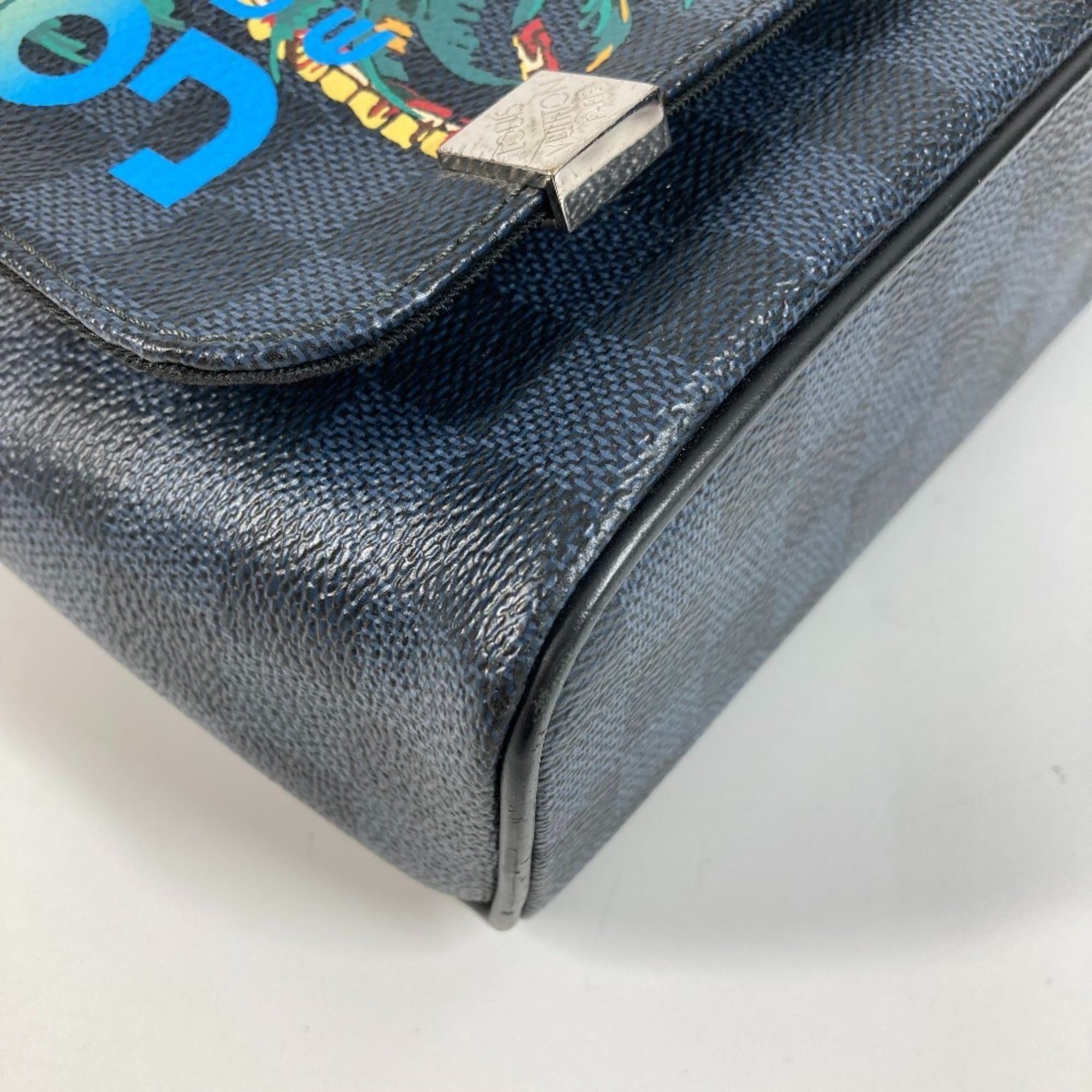 Louis Vuitton Damier Cobalt Multi-Color Navy Shoulder Bag (Pre-Owned)