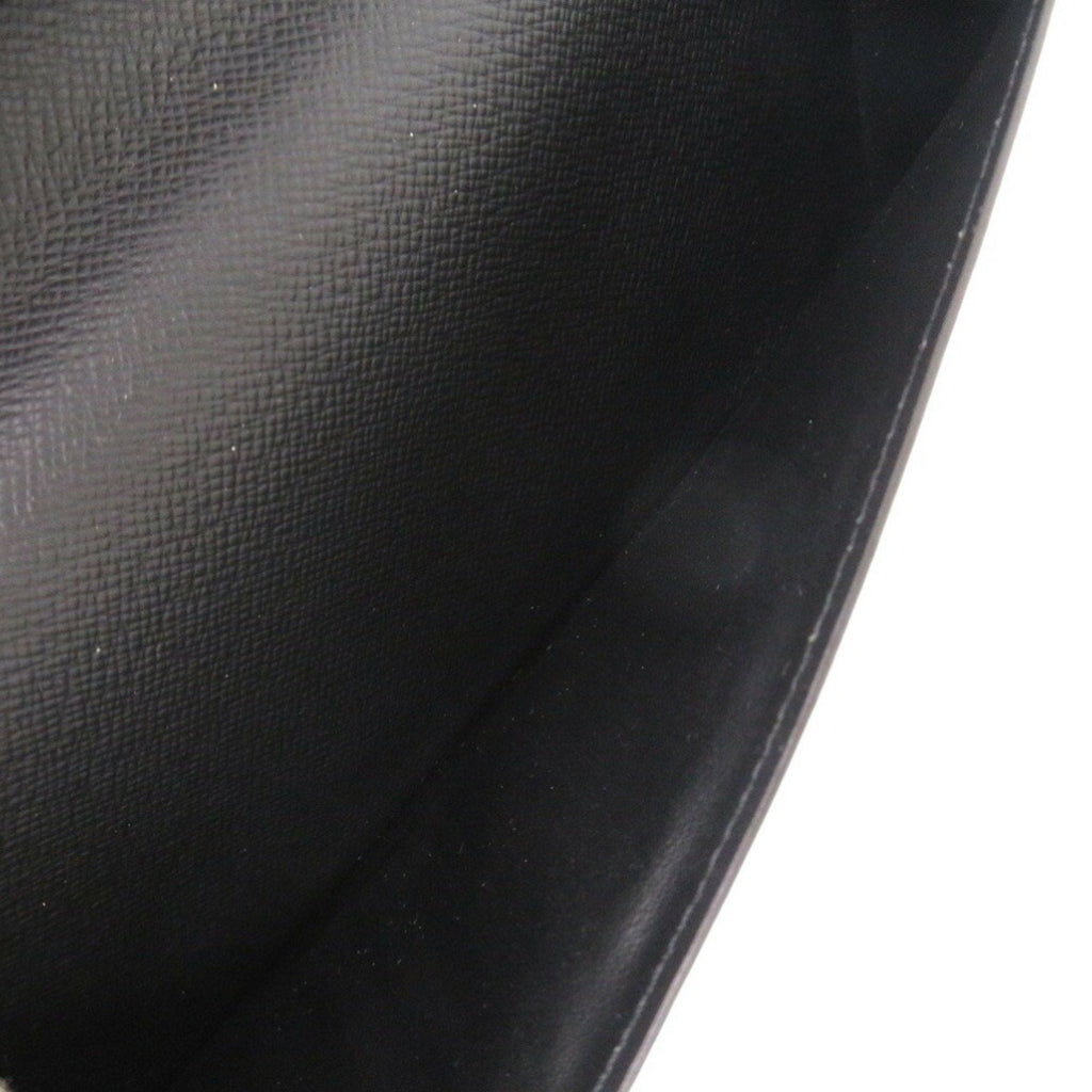 Louis Vuitton Black Noir Taiga Leather Coin Purse/Coin Case (Pre-Owned)