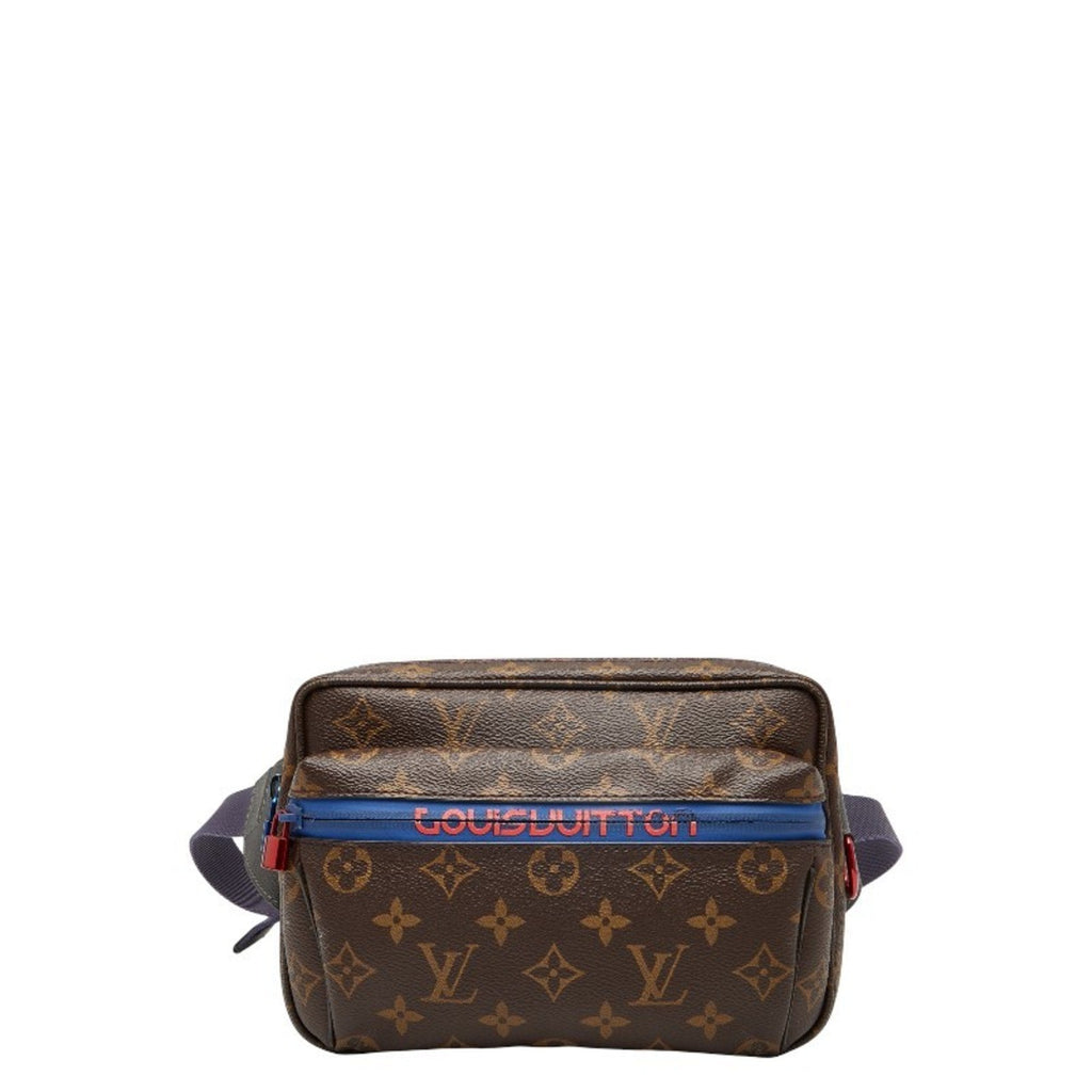 Louis Vuitton Monogram Brown Pvc Leather Sling Bag (Pre-Owned)