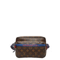 Louis Vuitton Monogram Brown Pvc Leather Sling Bag (Pre-Owned)