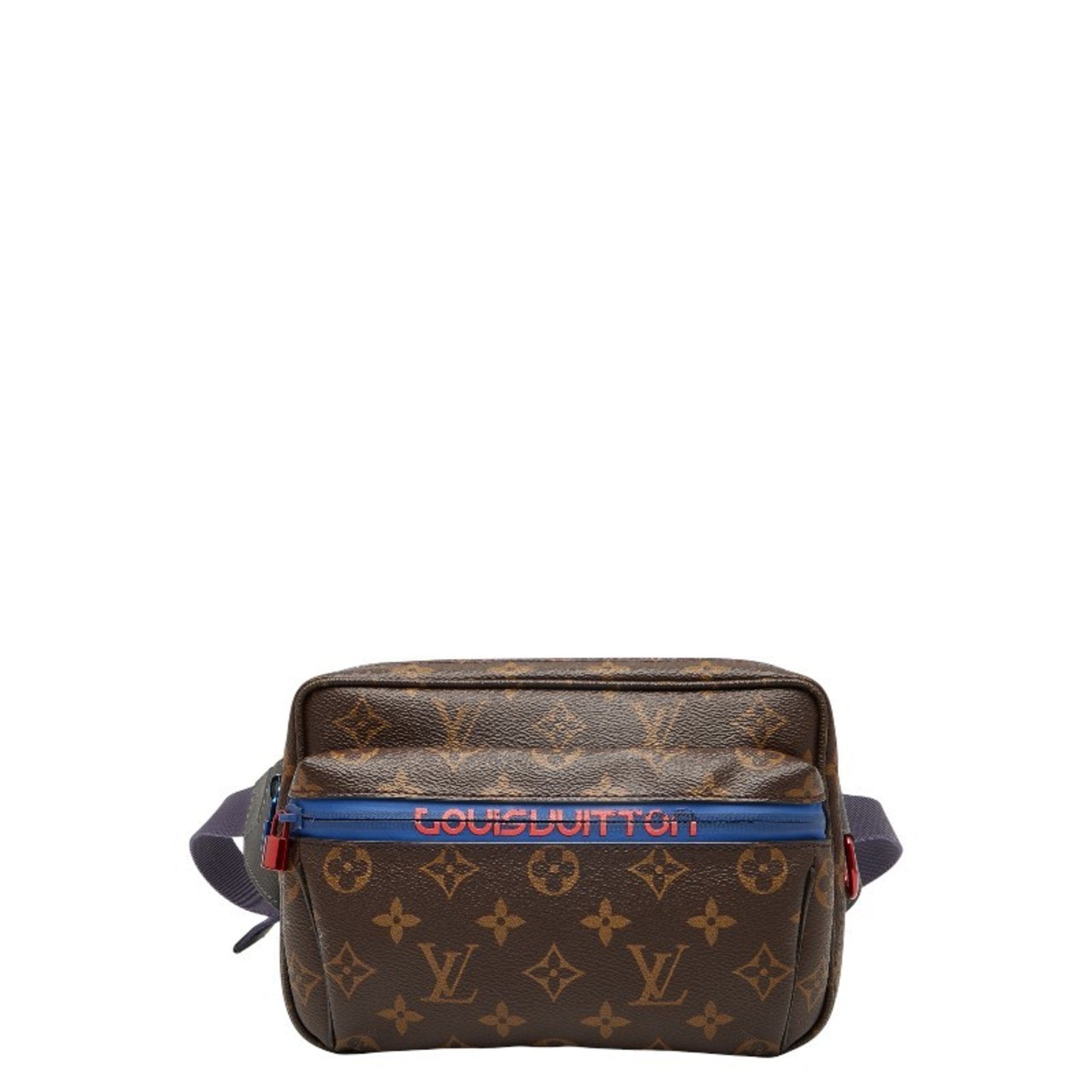 Louis Vuitton Monogram Brown Pvc Leather Sling Bag (Pre-Owned)