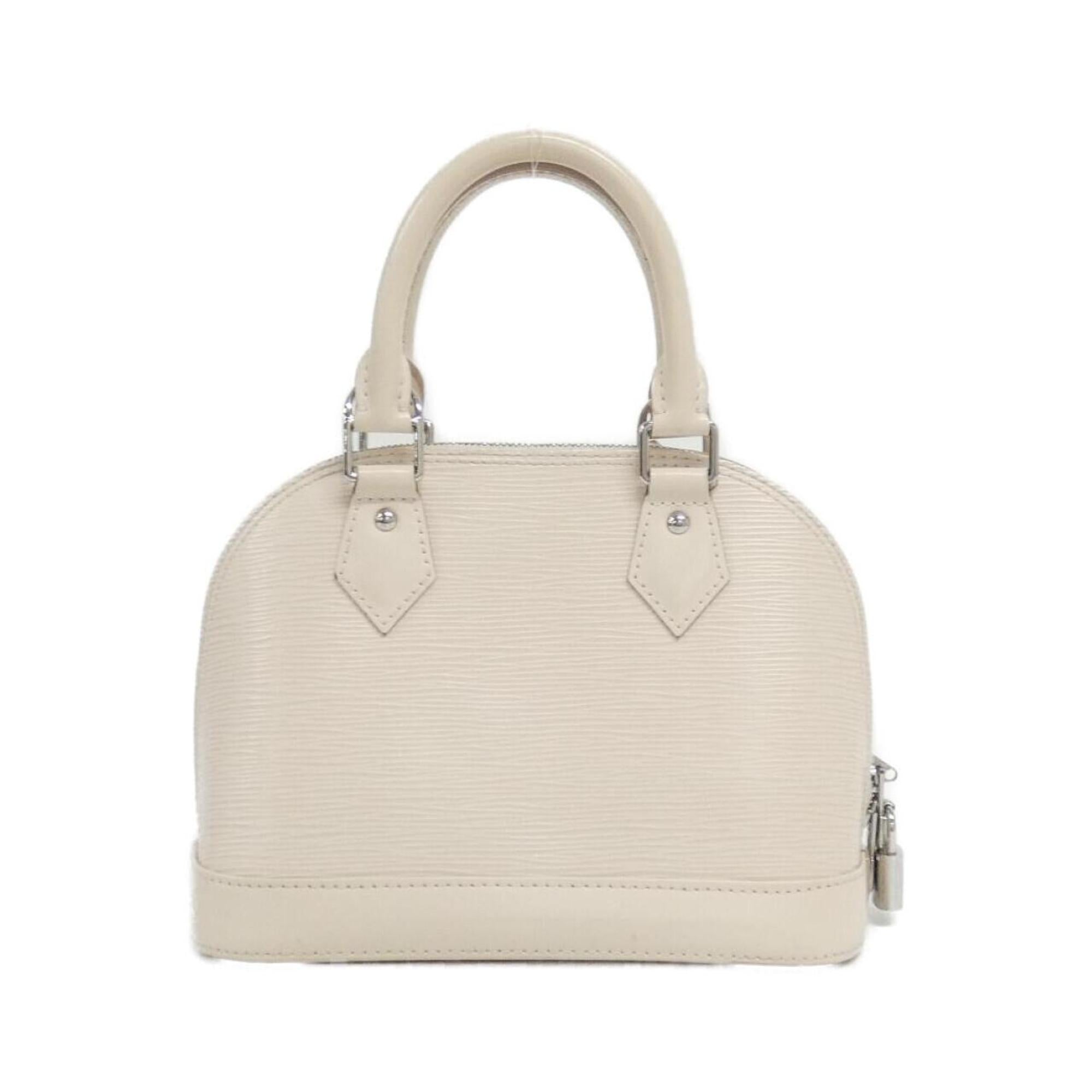 Louis Vuitton Silver Leather Handbag (Pre-Owned)