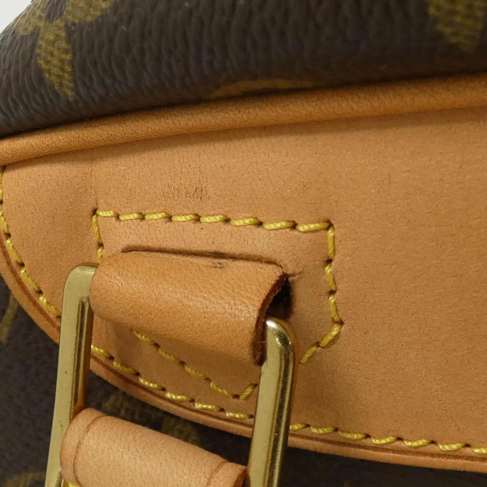 Louis Vuitton Marron Coated Canvas Handbag (Pre-Owned)
