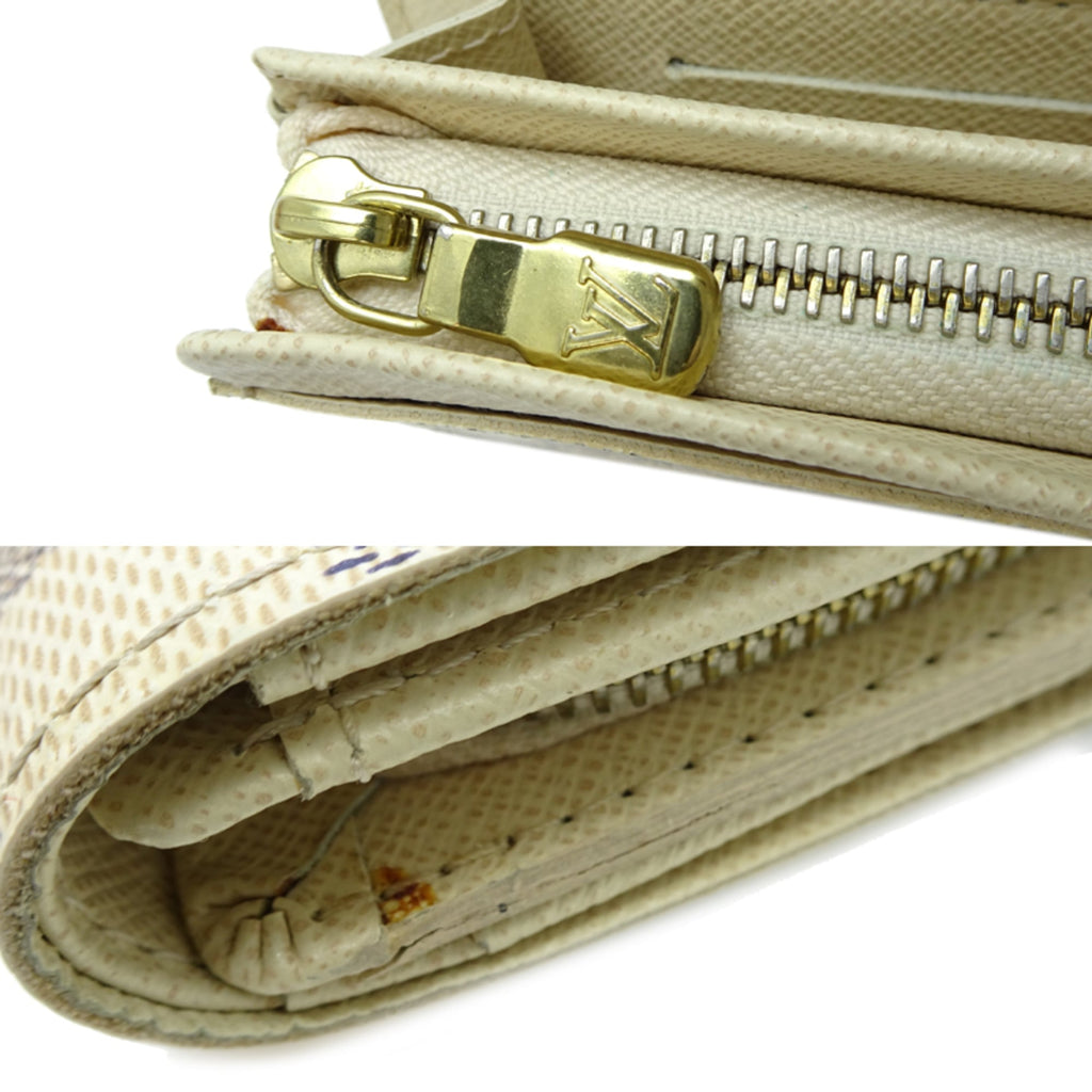 Louis Vuitton White Damier Azur Wallet (Bi-Fold) (Pre-Owned)