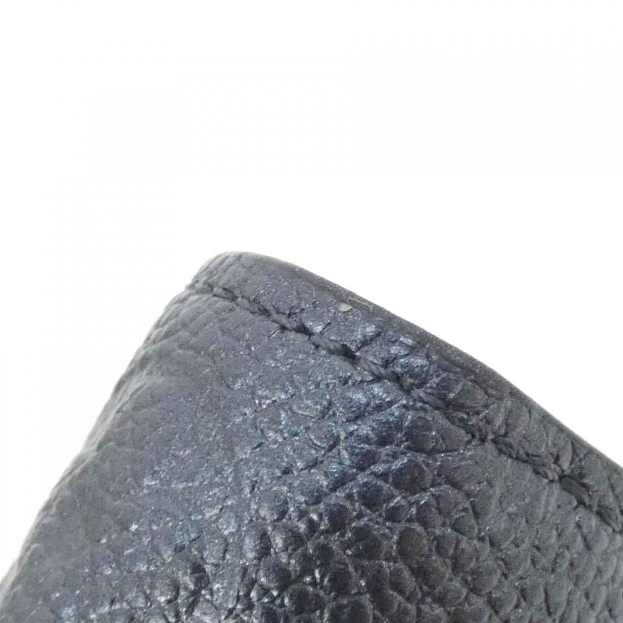 Louis Vuitton Monogram Empreinte Navy Leather Wallet (Bi-Fold) (Pre-Owned)