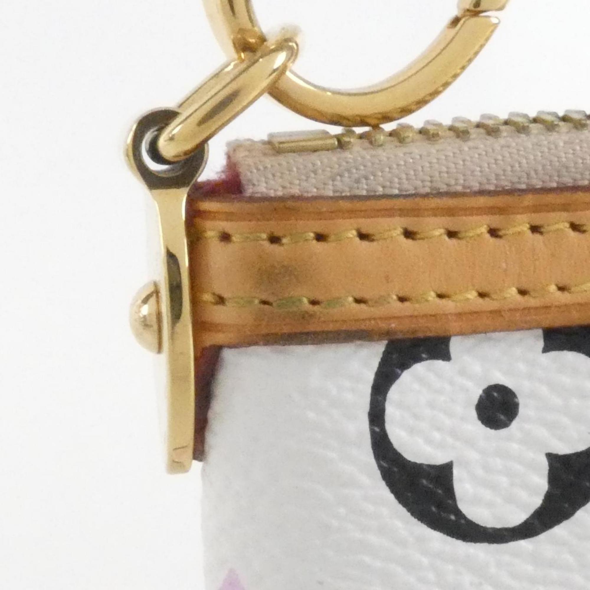 Louis Vuitton White Coated Canvas Pochette Pouch (Pre-Owned)