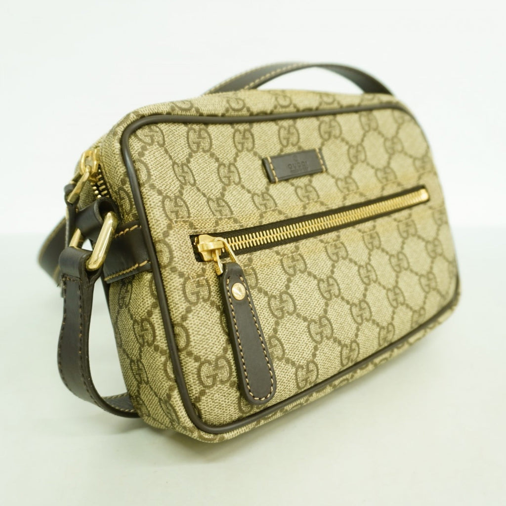 Front Zip Camera Bag GG Coated Canvas Small