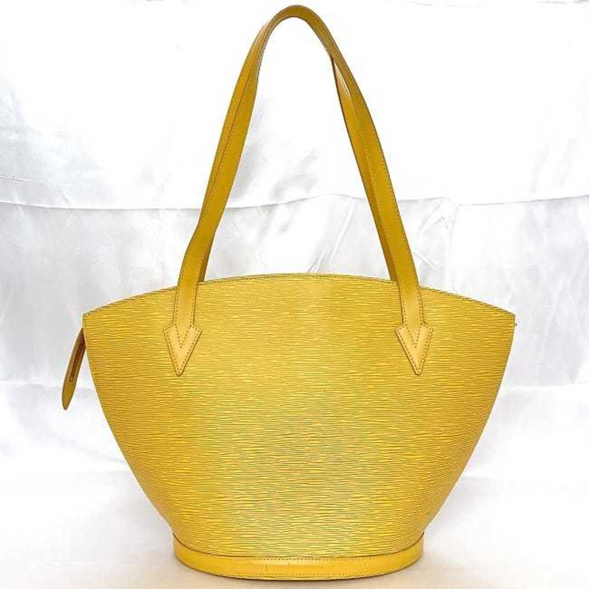 Louis Vuitton Epi Yellow Epi Leather Handbag Tote Bag (Pre-Owned)