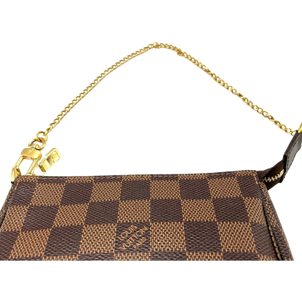 Louis Vuitton Brown Damier Canvas Pochette Pouch (Pre-Owned)