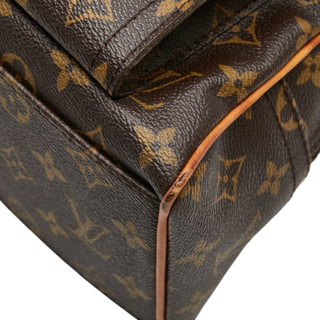 Louis Vuitton Brown Pvc Leather Boston Bag Handbag (Pre-Owned)