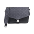 Louis Vuitton Black Coated Canvas Leather Shoulder Bag (Pre-Owned)